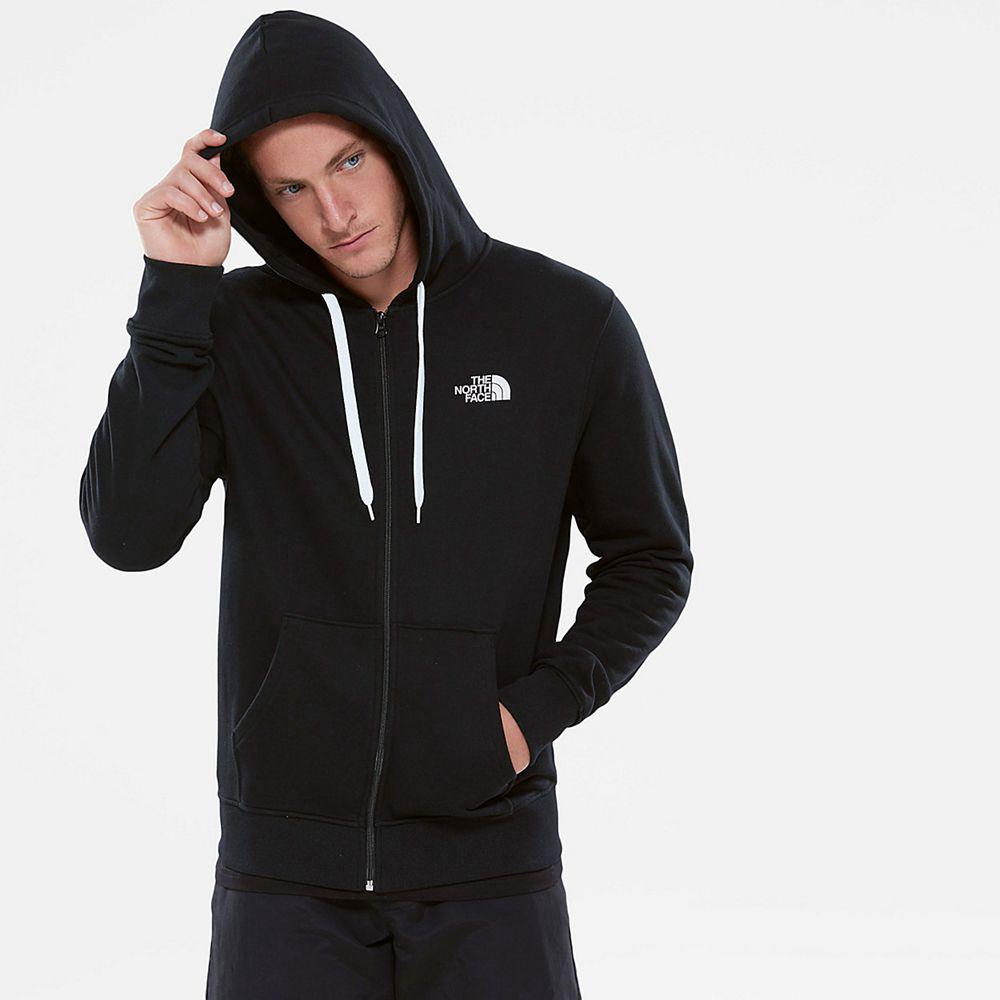 The North Face Open Gate Full-Zip Ανδρικα Φούτερ Hoodie - Μαυρα / Ασπρα (SIKV08351)